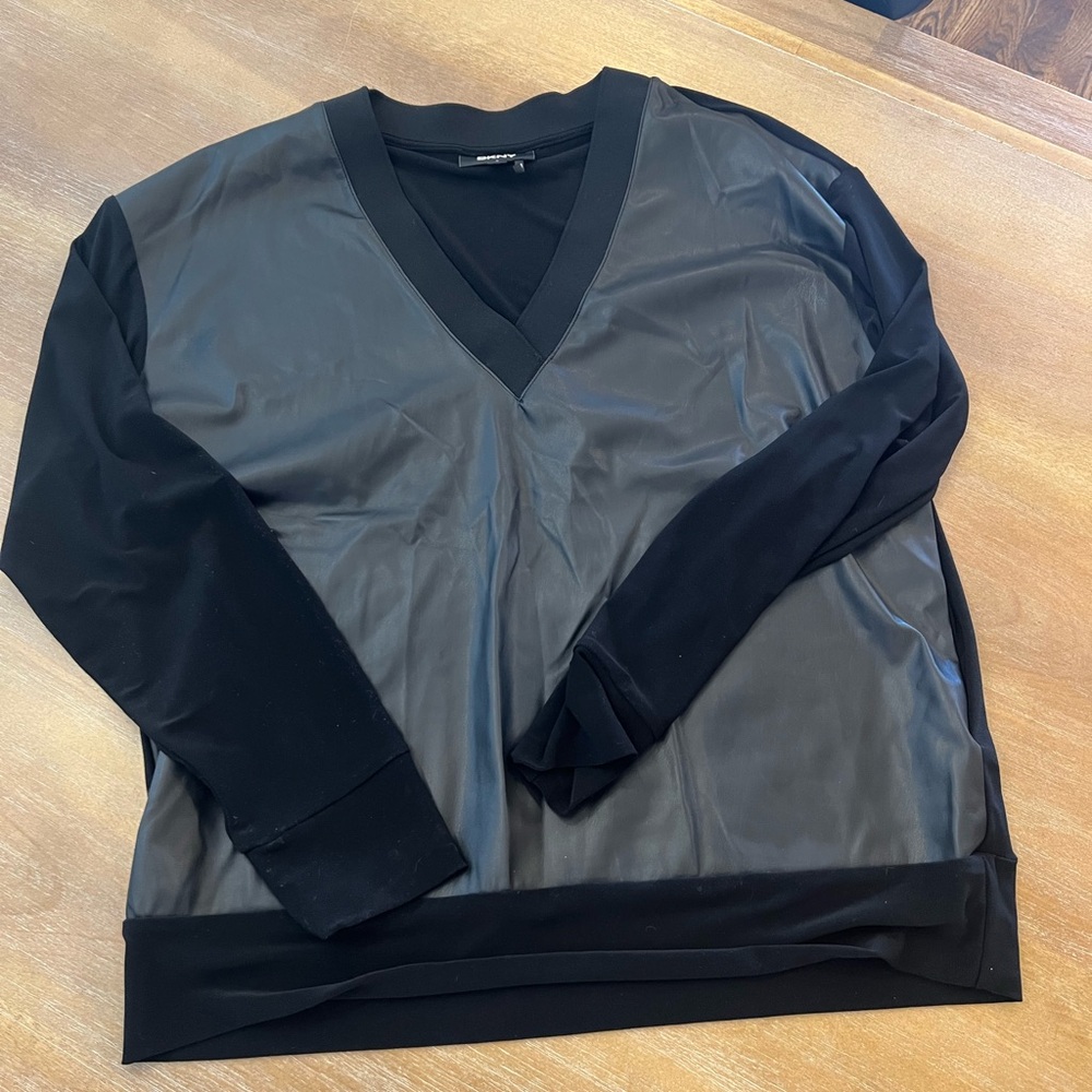 Vince Black V-Neck Pullover